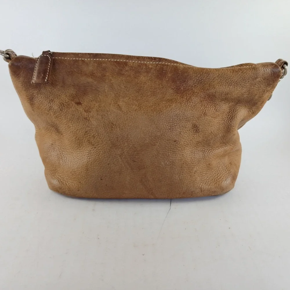 Tignanello Camel Brown Genuine Leather Purse Soft Shoulder Bag